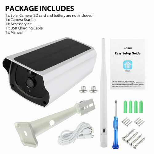 Outdoor Wireless Solar IP Camera Wifi 1080P Security Night Vision Waterproof