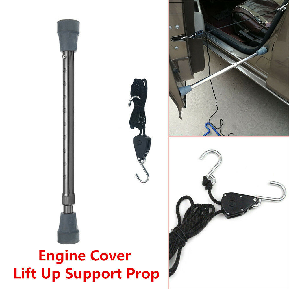 Adjustable Car Front Engine Hood Lift Support Strut Door Prop Rod Repair Tool