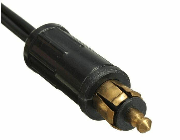 1pc Cigarette Lighter Socket Hella Merit Male Plug GSG-1H 12V-24V Black