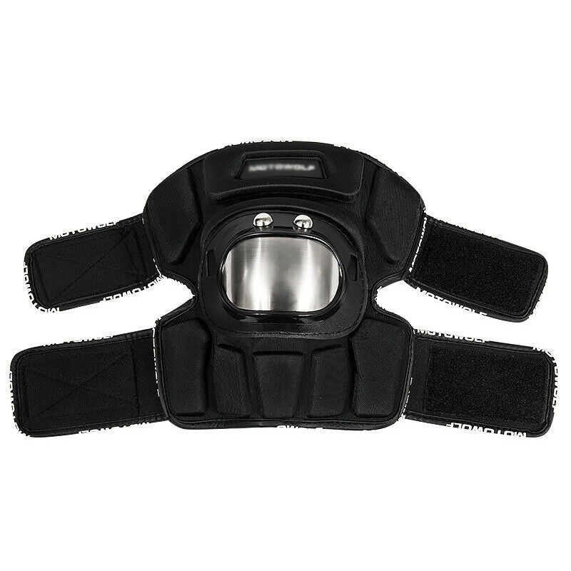 Motorcycle Racing Motocross Knee Pads Protector Guards w/ Stainless Steel Shell