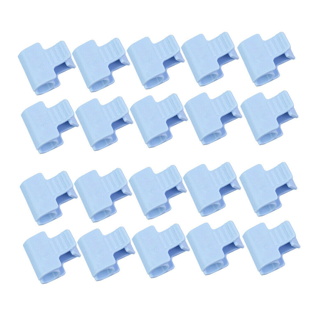 20x Greenhouse Clamps Plant Fram Cover Sunshade Net Fixing Clips 6 Diameter