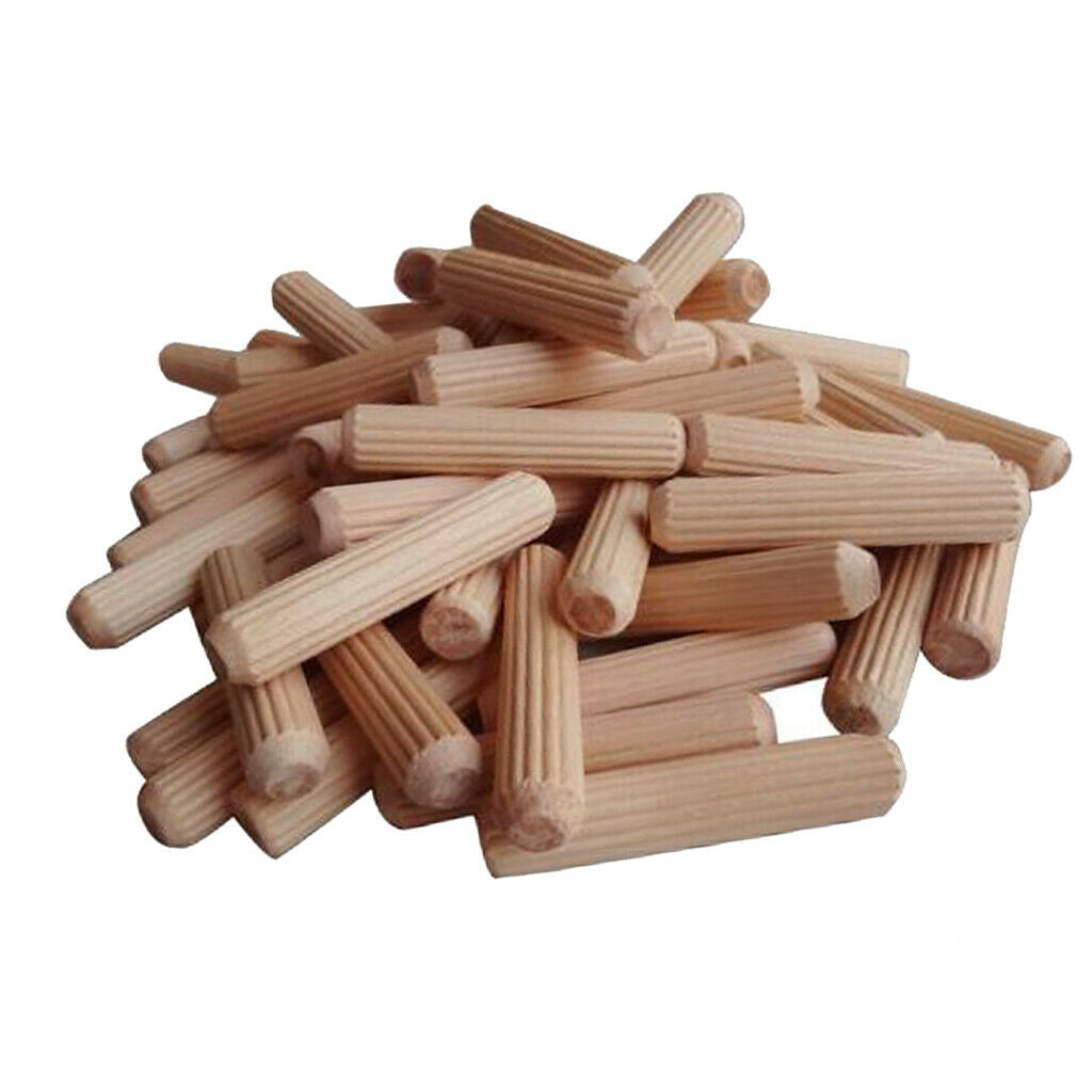 300x Wooden Dowel Rods Untreated Hardwood Rod for Woodworking