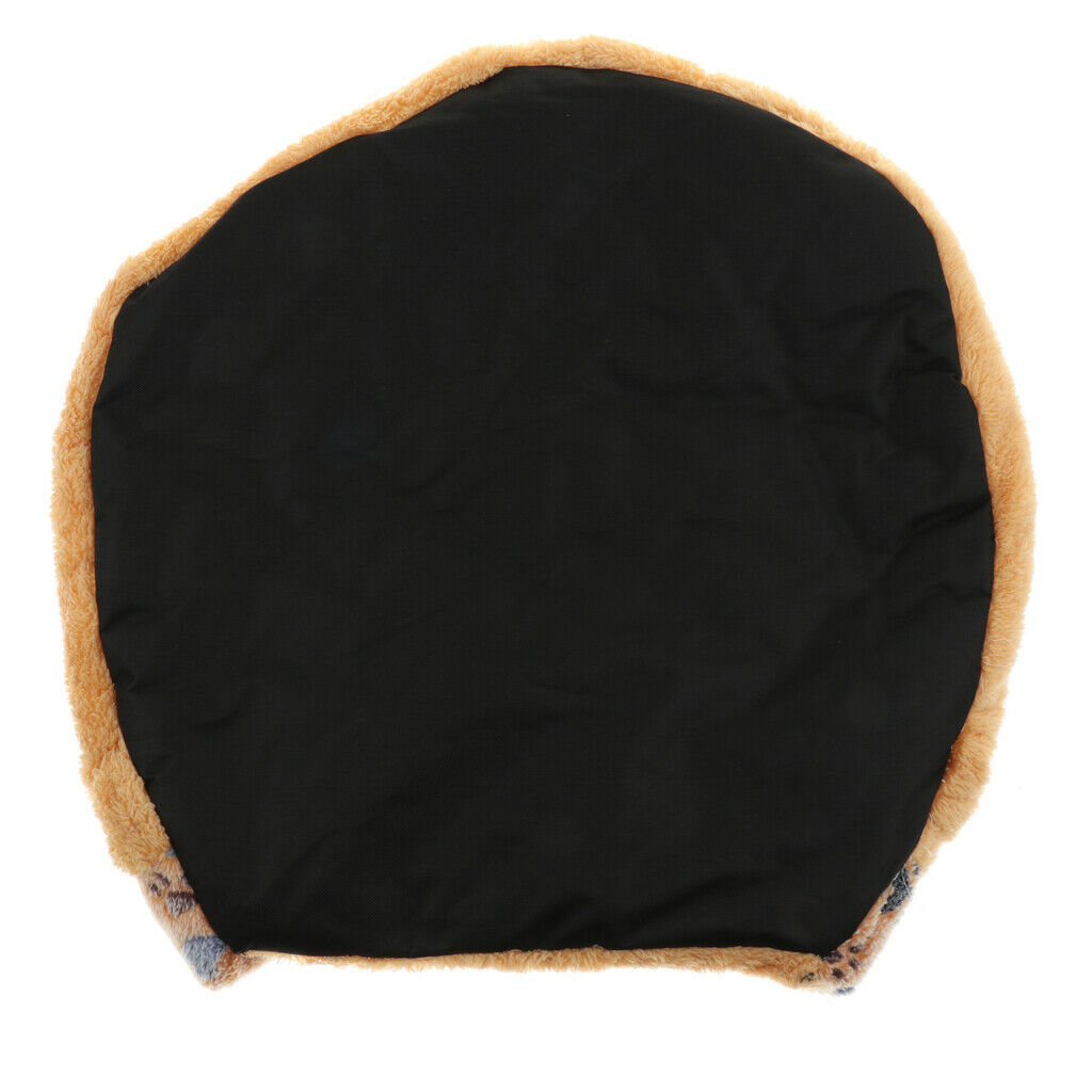 Hamburger Paw Print Cat Sleeping Bag Warm Soft Puppy Cat Bed Cave Brown S