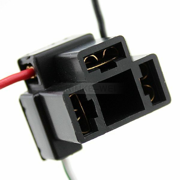 H4 Headlight Connector Extension Plug Adapter Socket New