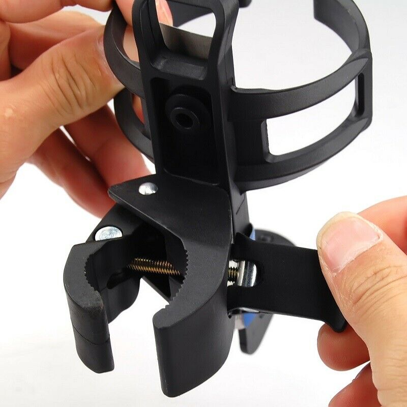 Quick Release Clamp MTB Bicycle Plastic Water Bottle Holder Cage Black