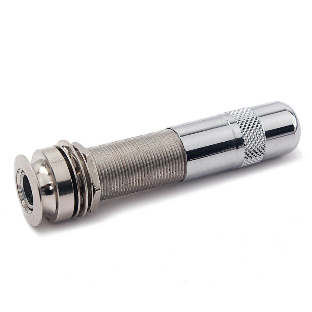 6.35mm 1/4'' Guitar Bass End Pin Input Output   Stereo Socket Plug