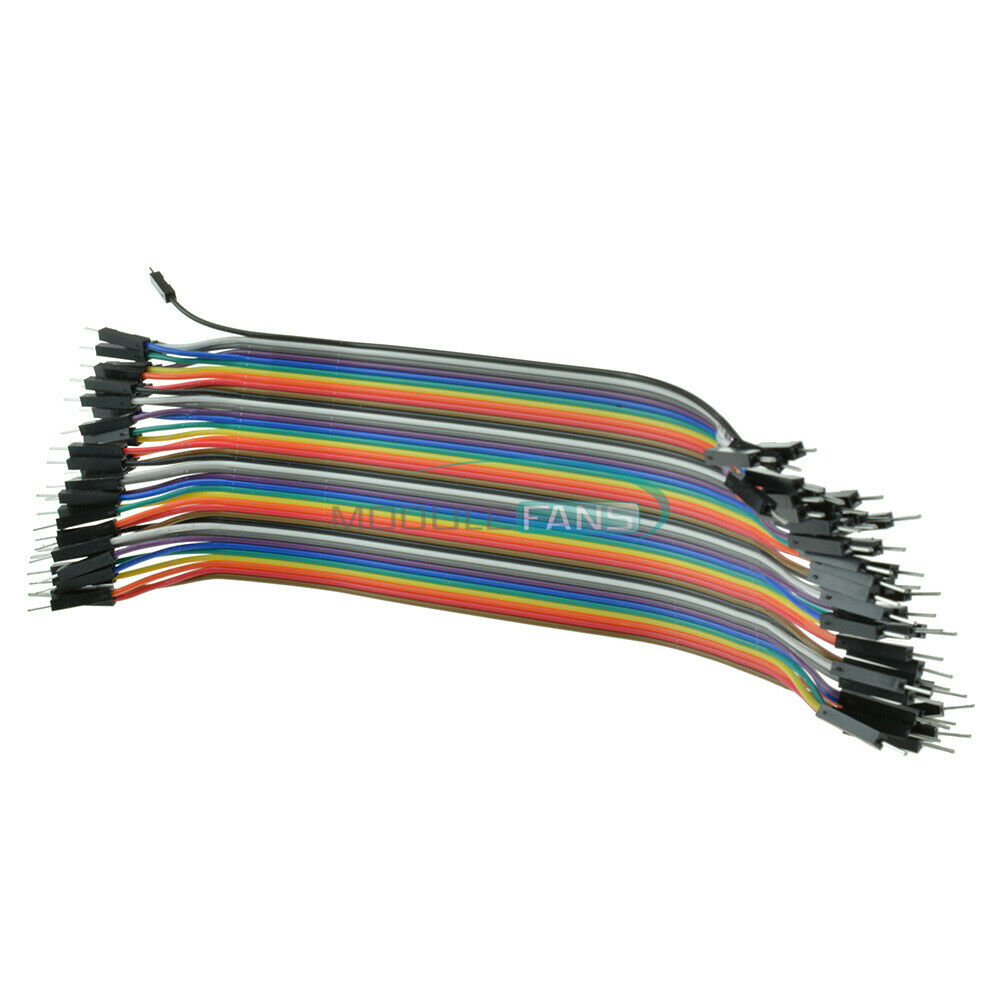 2PCS 40pcs 20cm Dupont Wire Jumper 2.54MM Male to Male 1P-1P Cables For Arduino
