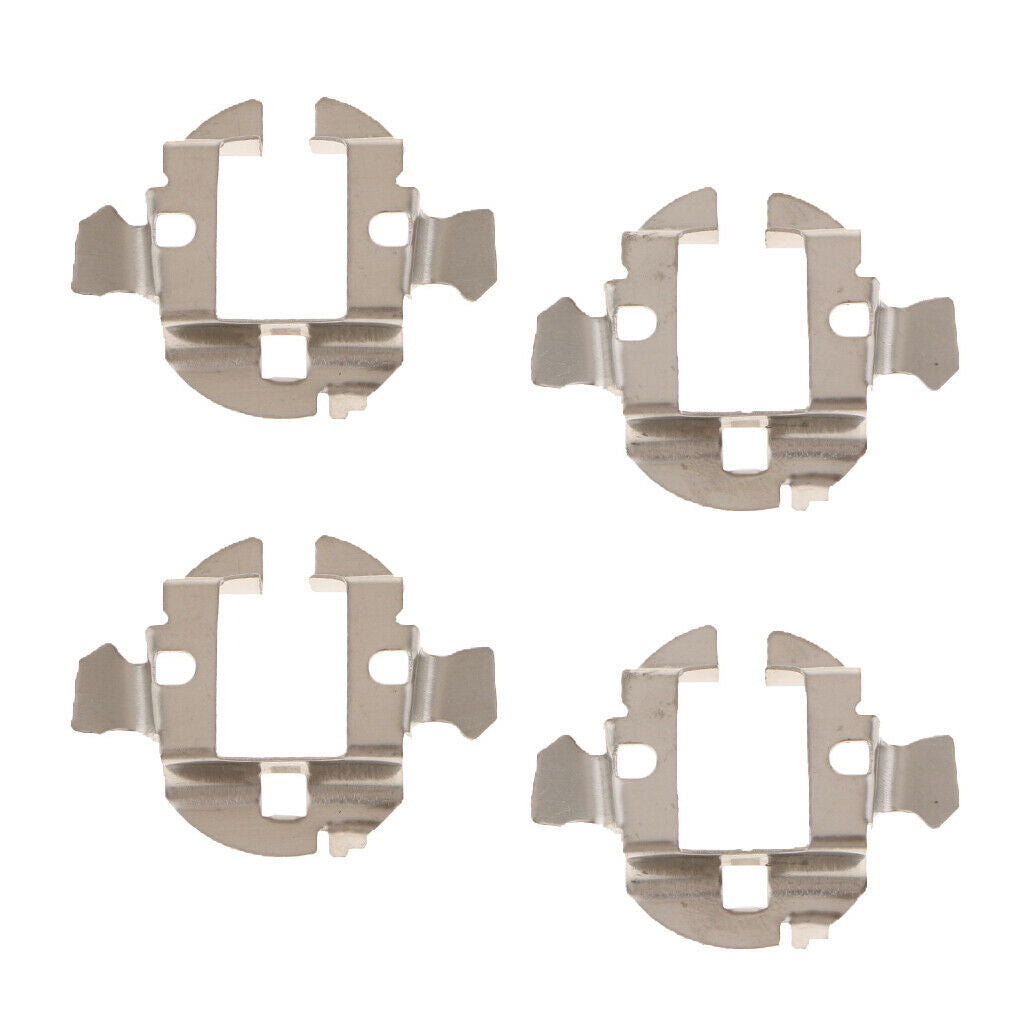 4PCS H7 LED Headlight Bulbs Adapters Holders Retainers For Audi BMW Benz VW