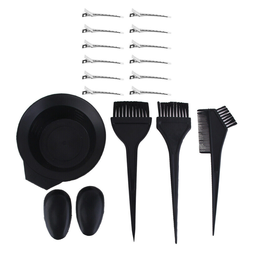 Salon Hair Color Brush Bowl Ear Cover Hair Clips for Hair Dyeing Balayage