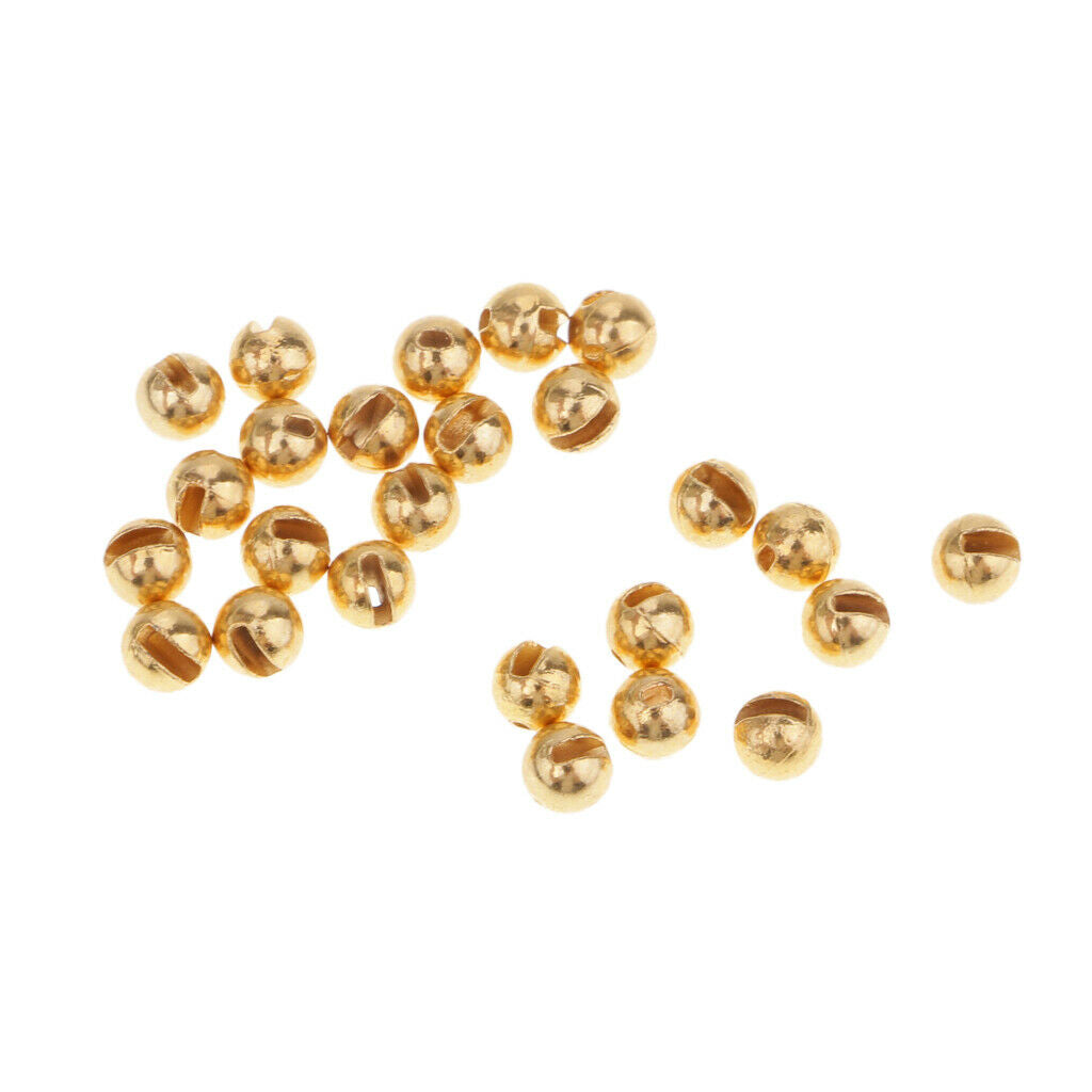 3X of 25 Fly Tying Beads Slotted Tungsten Beads 5 Sizes Heavy Deep Nymphs 3.0mm