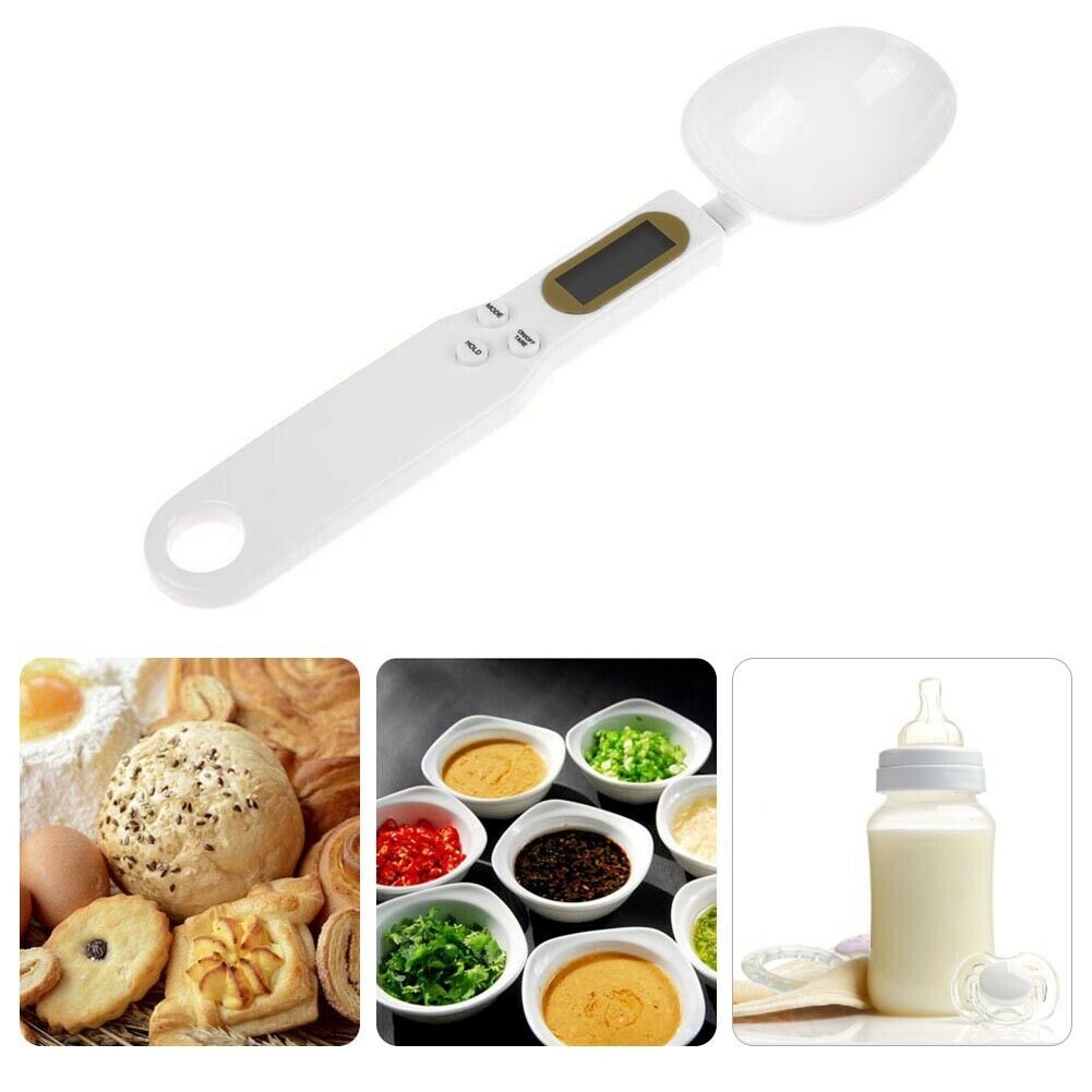 500g/0.1g Precise Digital Measuring Spoons LCD Kitchen Food Spoon Scale @