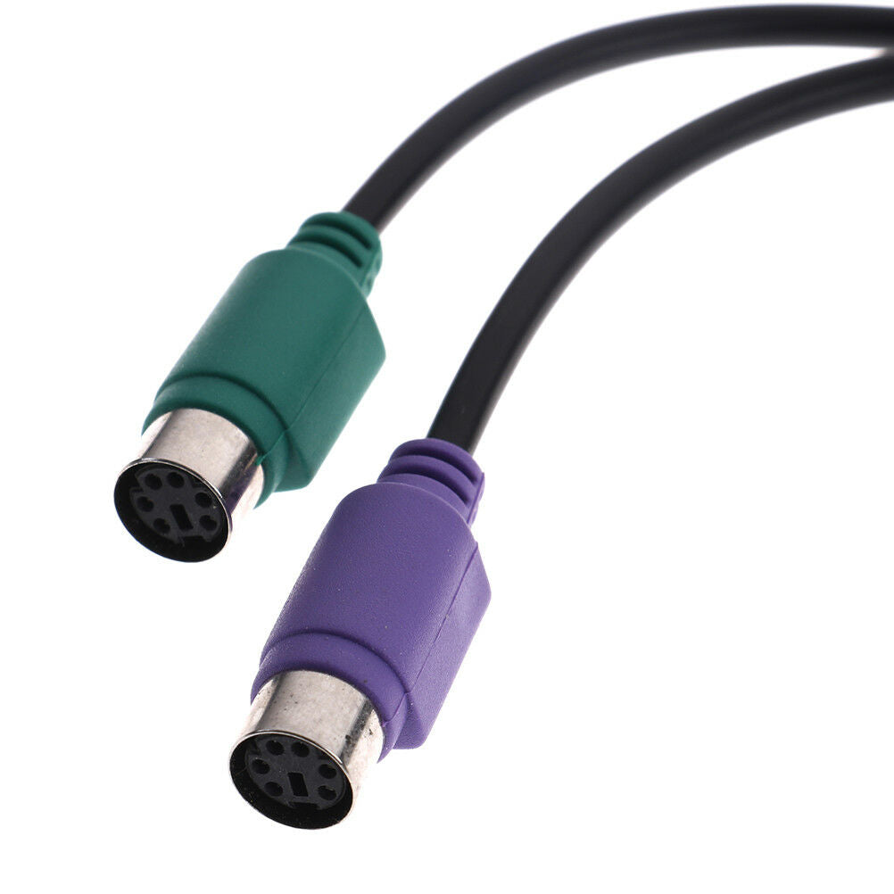 1Pc USB male to dual PS2 female cable adapter converter use for keyboard .l8