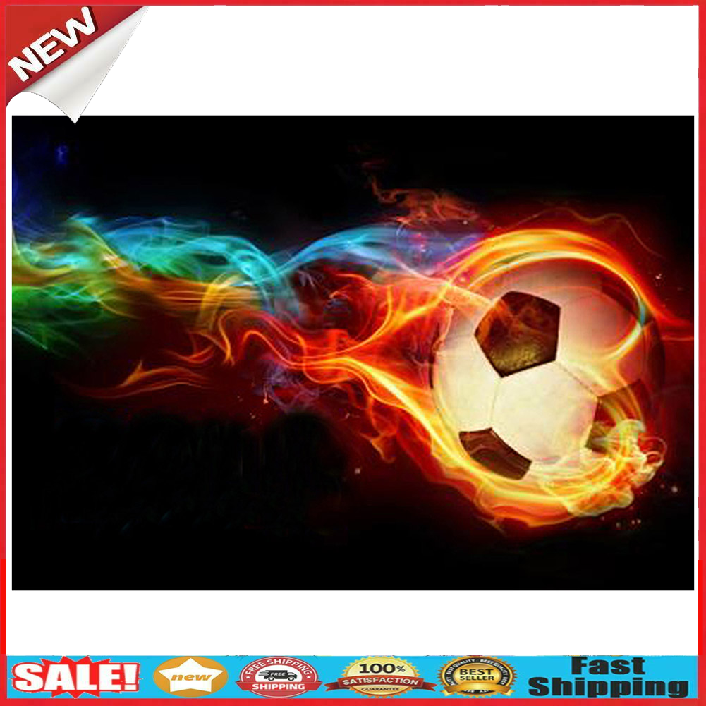 Football 5D Full Drill Diamond Painting Embroidery DIY Cross Stitch Decor @