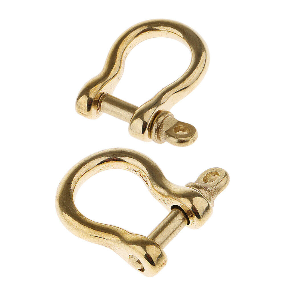 2 Pieces O Shape Shackle Camping Brass Sports Accessory