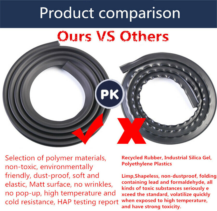 1.6m Car Sound Seal Strip Dashboard Interior Accessories With Installation Tool