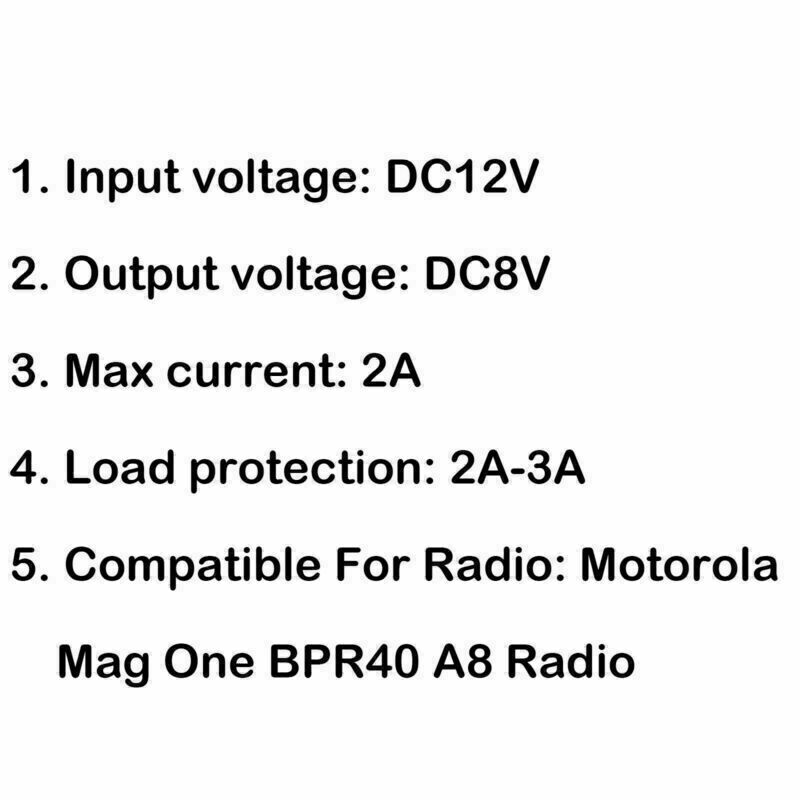 5Pcs Car Battery Eliminator For  Mag One BPR40 A8 Two Way Radio CA