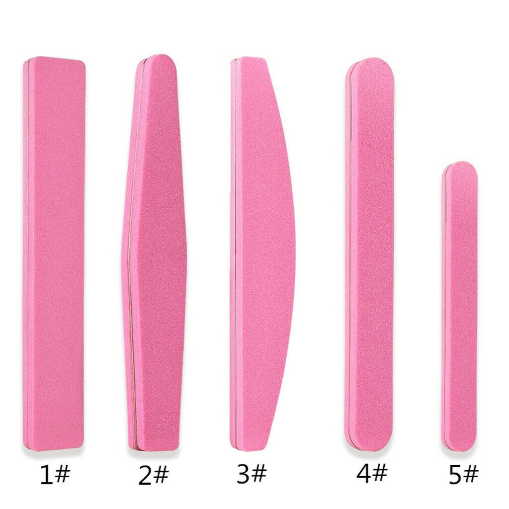 10 Pieces Nail File and Buffer Block For Smooth Nail Tool with Steel Sheet E