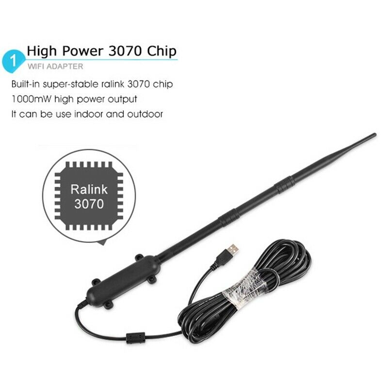Outdoor High Power WiFi Router USB Adapter Long Range Antenna Signal Wifi WireM5