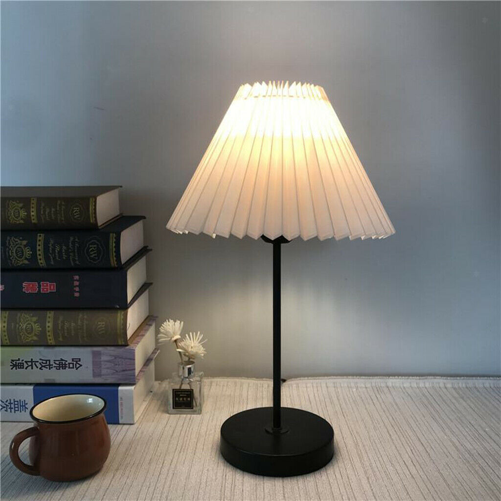 2X Cloth Lamp Shade Bouffant Lampshade Fanshaped Light Cover Office White_28cm