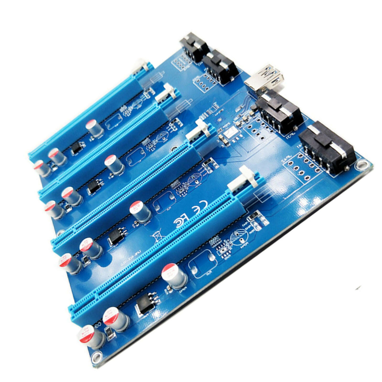 PCI-E Riser Card Slot PCIE for Linux/XP/Windows7/8/8.1/10 Replacement 1pc
