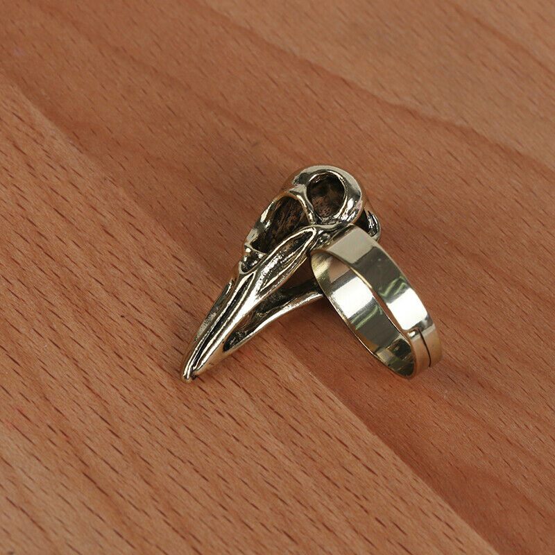 1Pc Gothic Punk Rock Joint Armor Ring Knuckle Finger Claw Ring Bird's Head R Tt