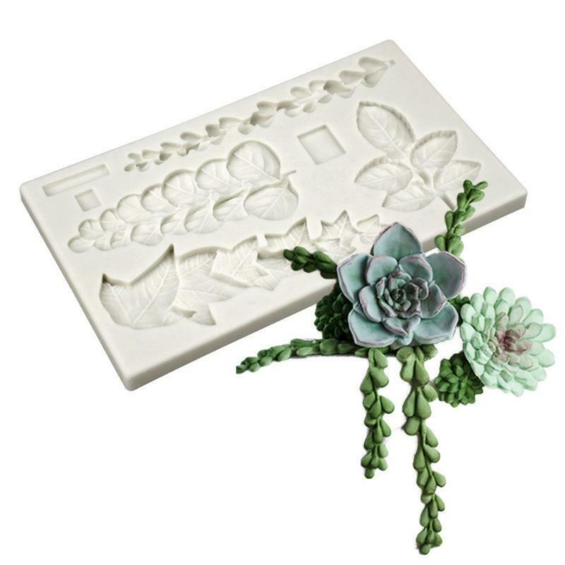 Silicone Material Succulent Leaf Decoration Fondant Candy Mold for DIY Chocolate
