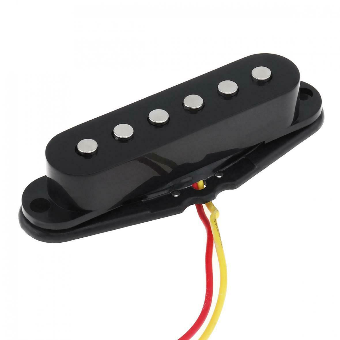 1x Black Single Coil Sound Pickup for 6 Strings Guitar Top Sound