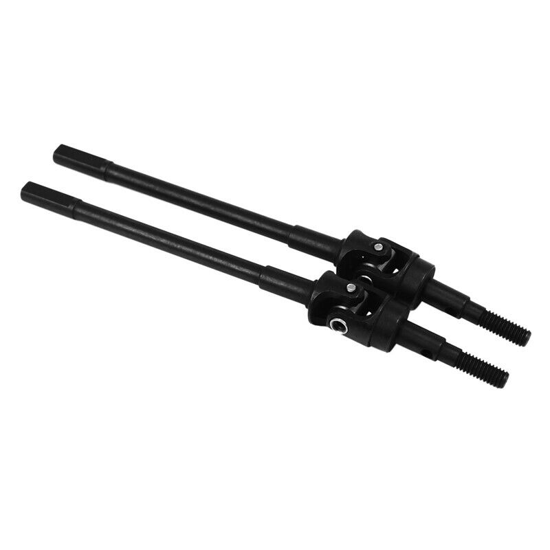 2X(1/10 RC Cler Metal Steel Front Rear Axle CVD Drive Shafts For Axial SCX1M3U5)