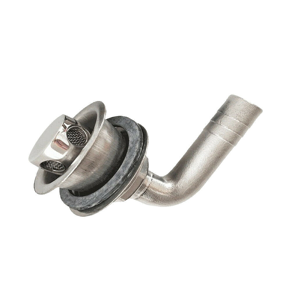 Stainless Steel Boat Fuel Gas Tank Vent, 90 Degree for 16mm 5/8inch Hose
