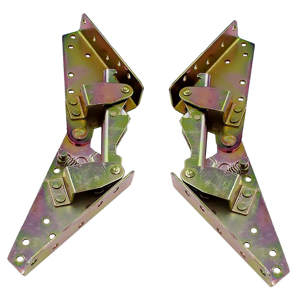 2pcs Sofa Bed Bedding DIY Furniture 3-position Angle Mechanism Hinge Bronze