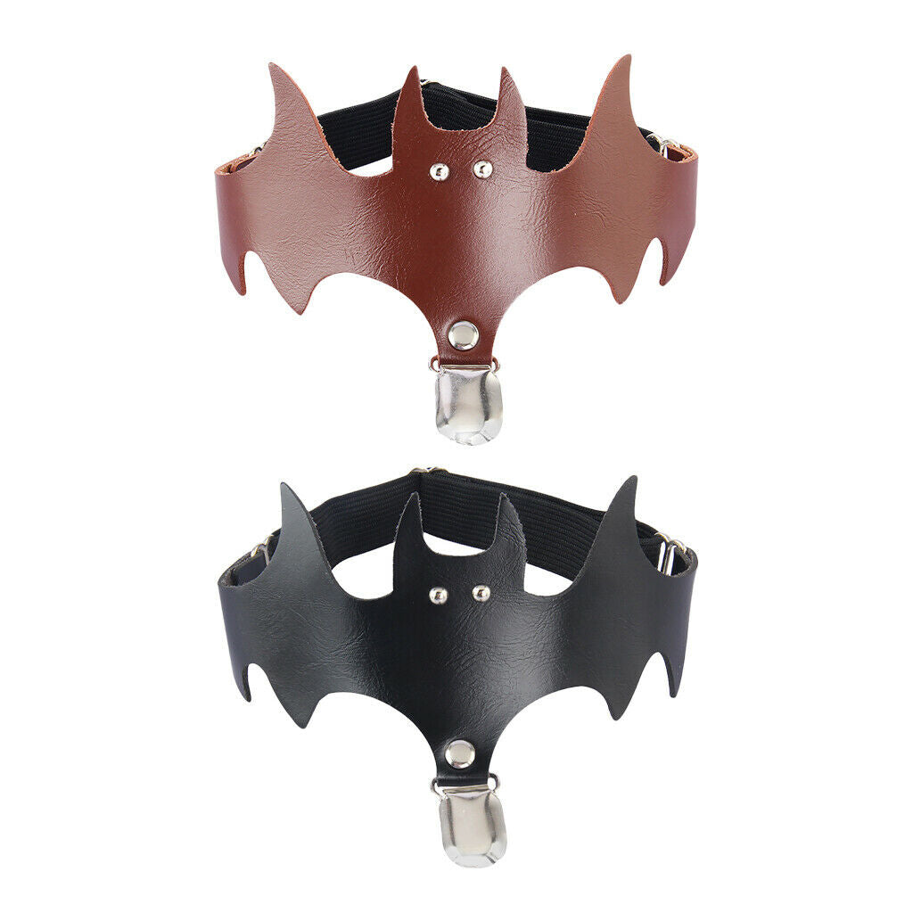 2x Gothic Black Leg Ring Bat Wings Leg Garter Belt for Women Halloween Gifts