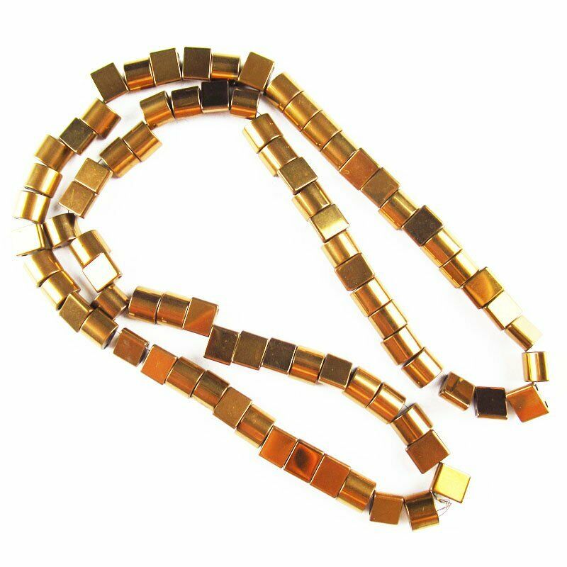 6x5x3mm Coffee Hematite Half Ellipse Pendant Loose Bead 15.5 inch 24g A-426TS