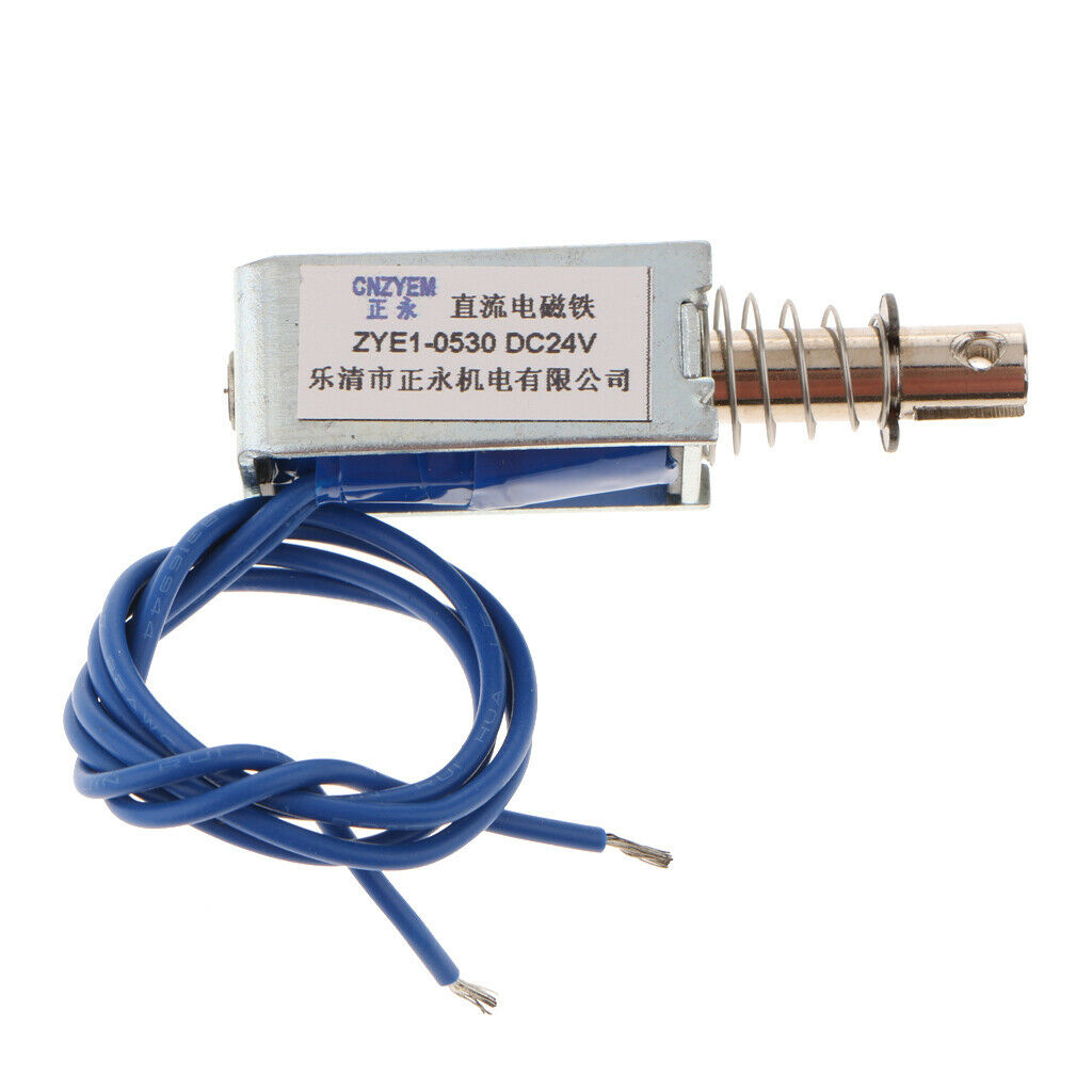 Pull-Push-Type DC Micro Solenoid Electromagnet Actuator DC24V 300mA 25N