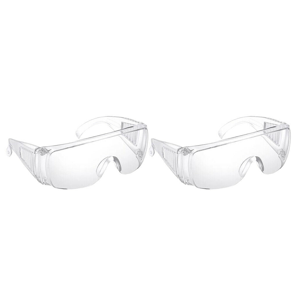 Set of 2 Ligthweight Safety Goggles Windproof Shockproof Driving Eyewear
