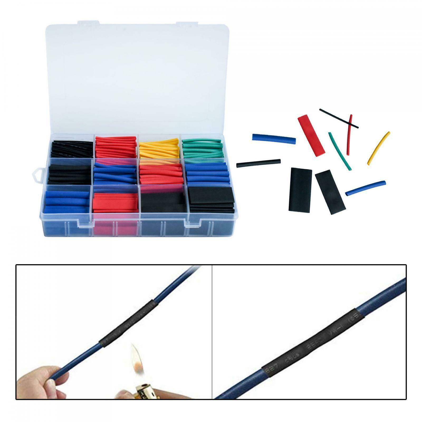 Multicolor Heat Shrink Tube Sleeving Car Wire Wrap Heatshrink Tubing 750PCS