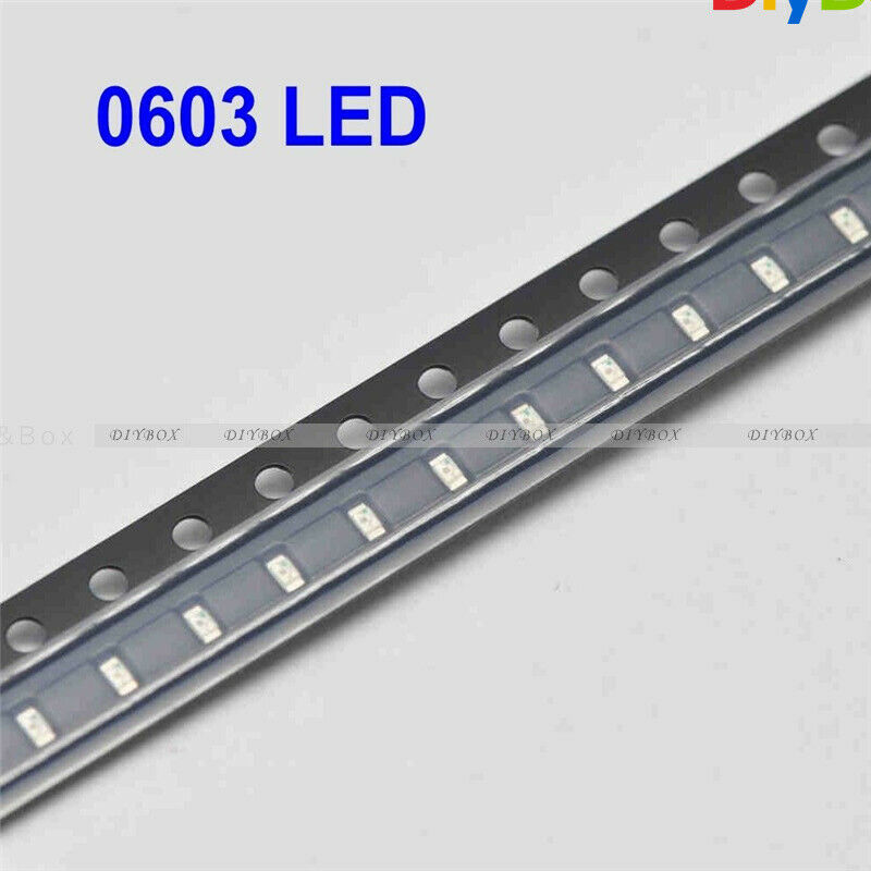 100PCS Set 0603 Green Light SMD SMT LED Lamp Diodes Emitting Super Bright