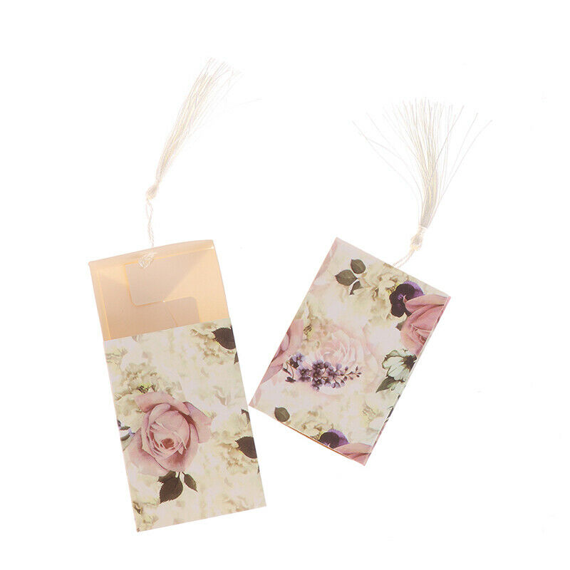 10pc New Rose Flower Pattern Tassel Pendant Candy Box Chocolate Box Gift .l8
