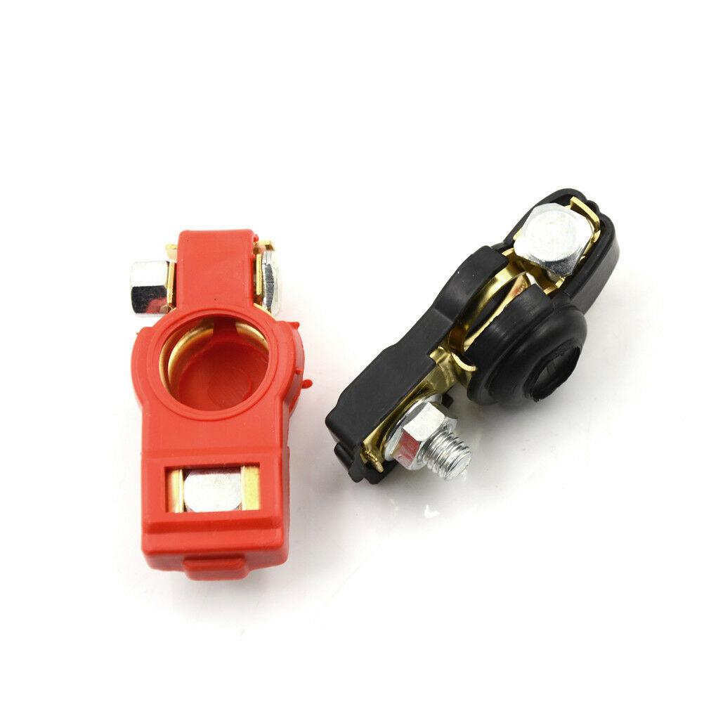 1 Pair Brass Positive Nagative Car Battery Terminal Clamp Clips Connecto.DD