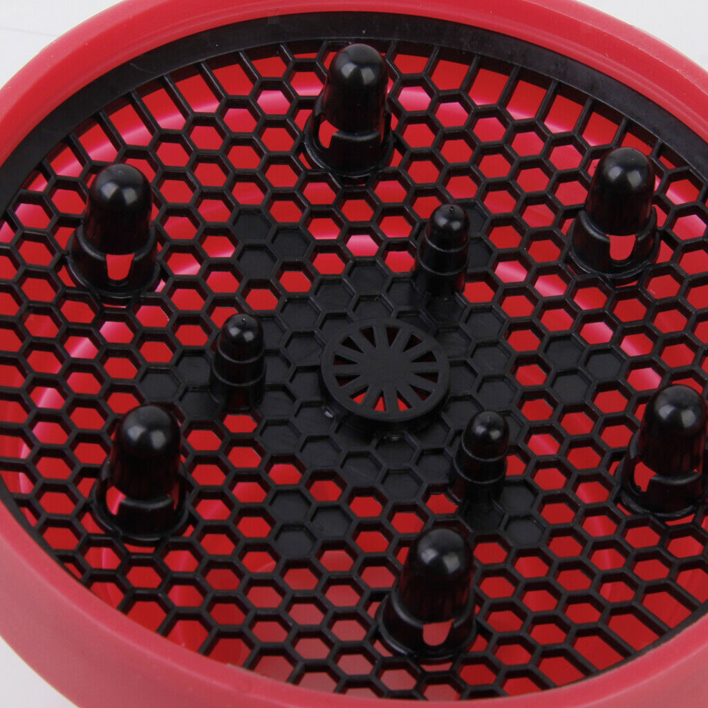 Salon Hair Dryer Blow Dryer Diffuser Attachment for Natural Wavy Hair Red