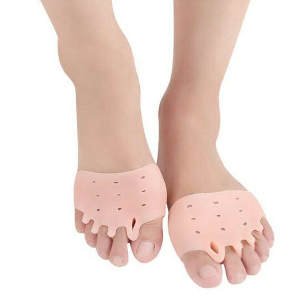 2x Silica Gel Hallux Valgus Corrector Orthotic Toe Separators Pad Foot Care
