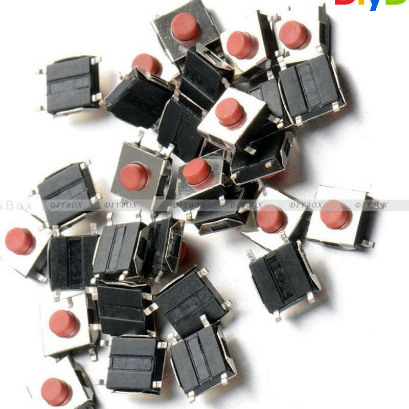 20pcs 6x6x2.5mm Tactile Push Button Switch Tact Switch Micro Switch 4 Pin SMD