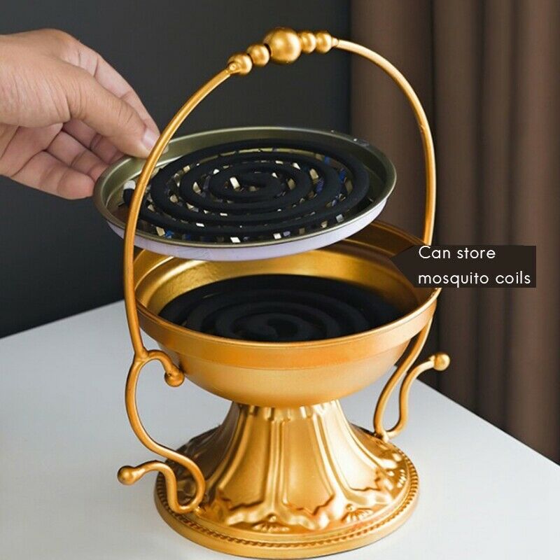 1Pcs Retro Mosquito Coil Incense Burner Fireproof Hanging Mosquito-RepellentQ5F4