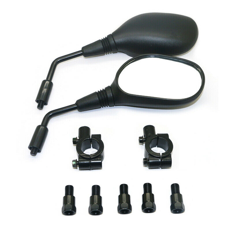 2X Rearview Side Mirror 8mm Handlebar for Motorcycle Scooter Moped ATV Dirt Bike