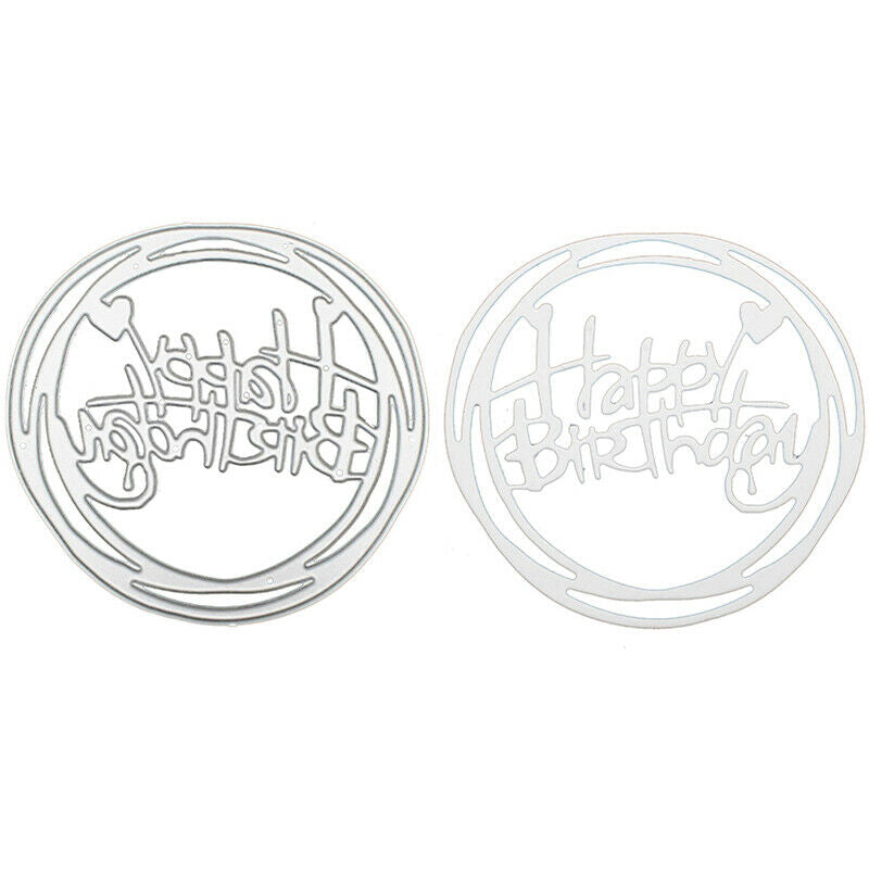 Happy Birthday Words Metal Cutting Dies Stencil for DIY Scrapbooking Phot.l8