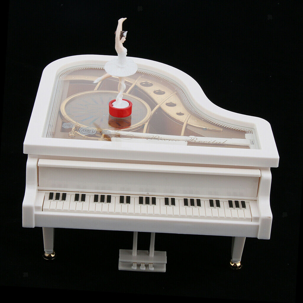Classic Piano Mechanism Musical Music Box With Dancing Girl Pretty Look