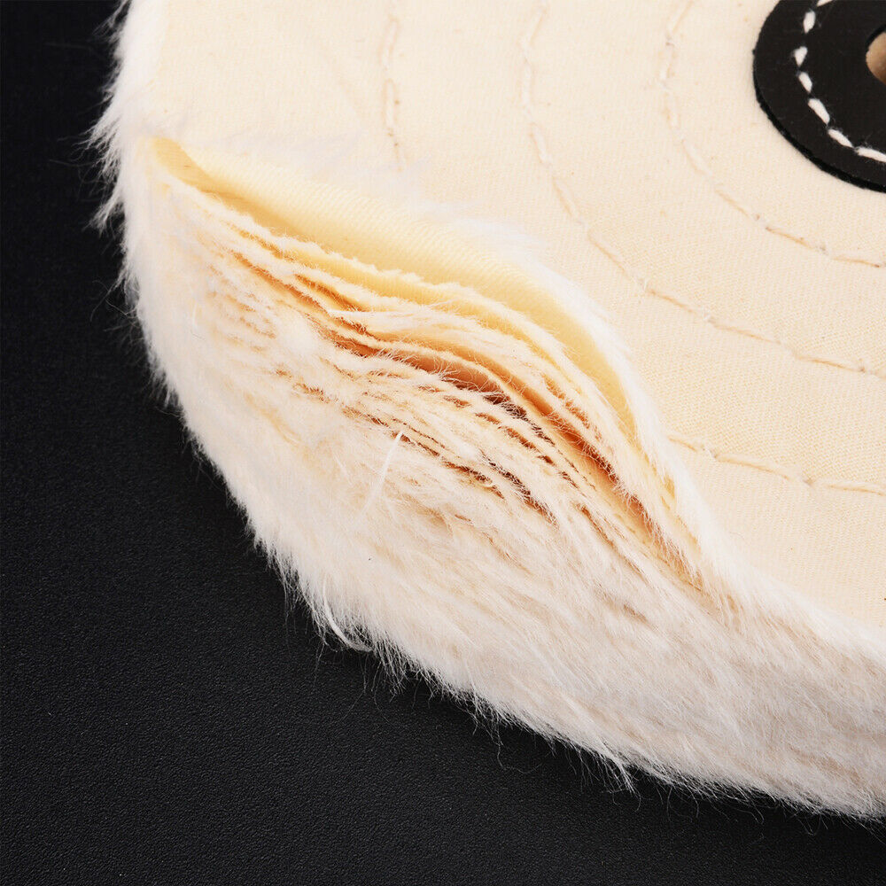 6'' Cotton Cloth Buffing Polishing Wheel Buffer Jewelry Grinder Tools White Pad