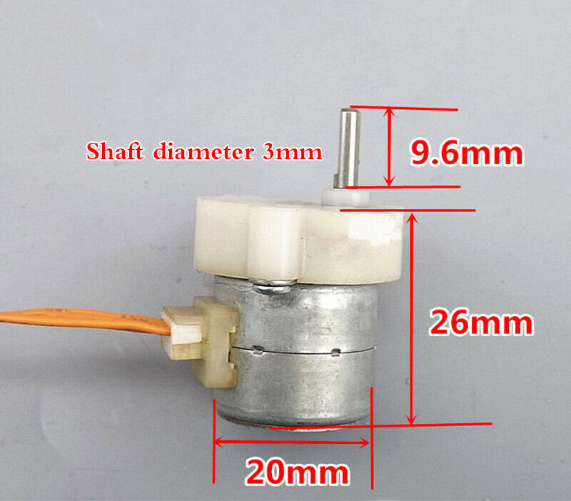 20 reduction stepper motor 12V all metal gear reducer reduction ratio 6:1