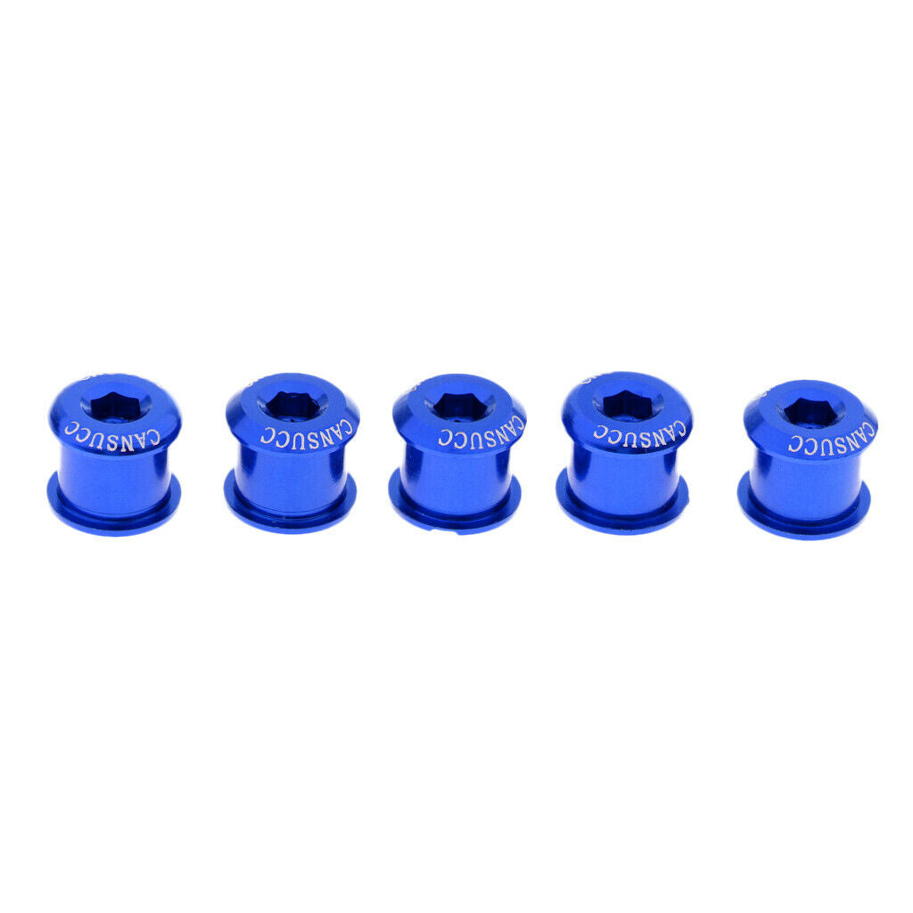 10 Pieces Aluminum  Chainring Crankset Fixing Bolt Ring Screw Kits