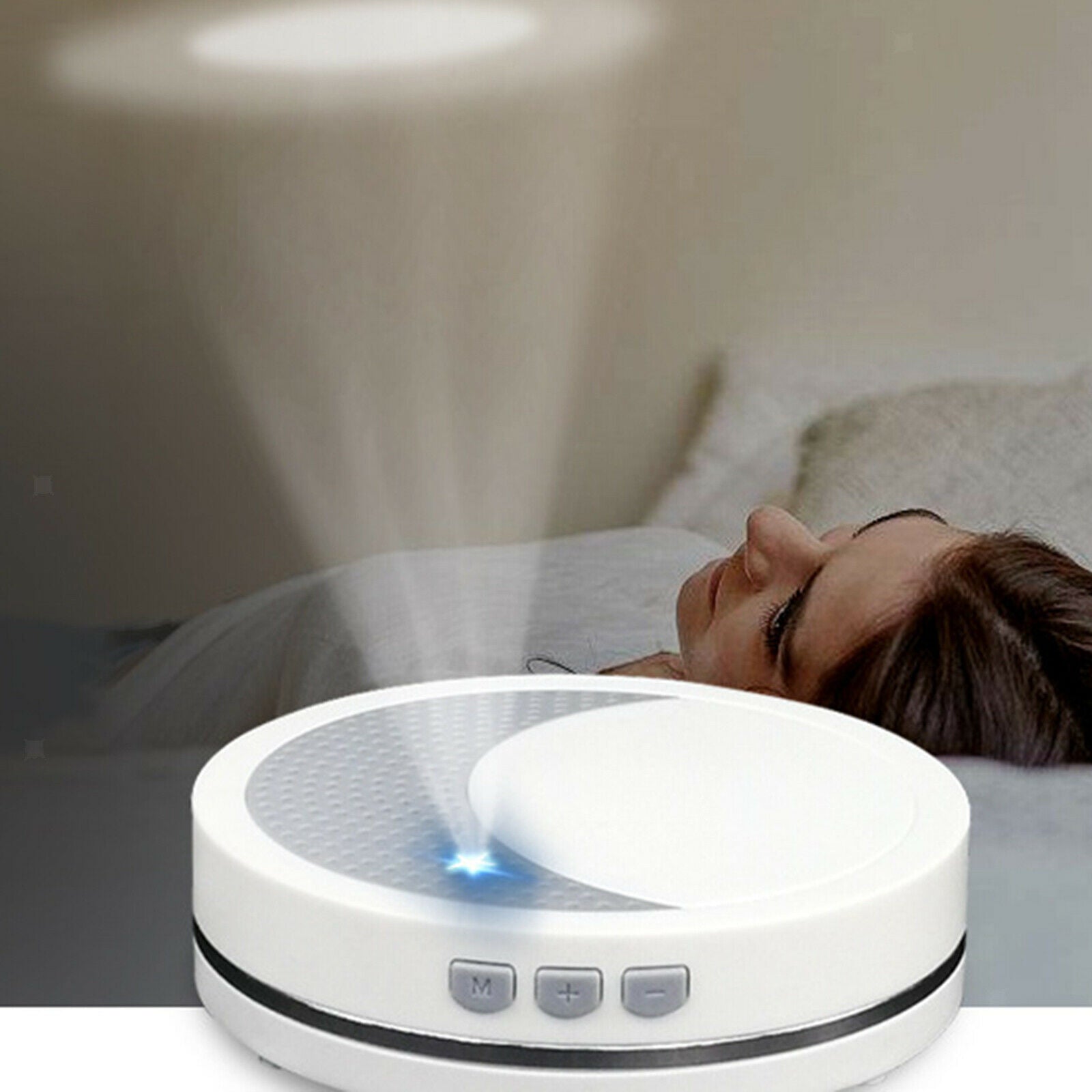 Sleep Therapy White Noise Sound Machine 2 Relaxing Sounds for Travel Home