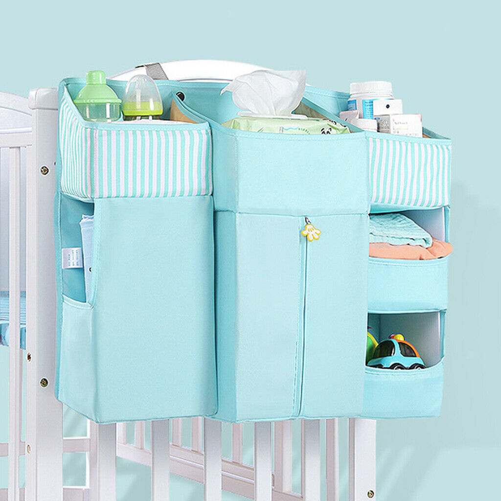 Multi-Functional Crib Hanging Bag/Storage Bag/Bedside Storage Bag Green